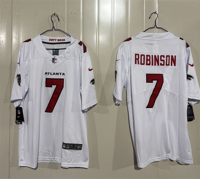 Men's Atlanta Falcons #7 Bijan Robinson White 2026 New Vapor Untouchable Limited Stitched Football Jersey